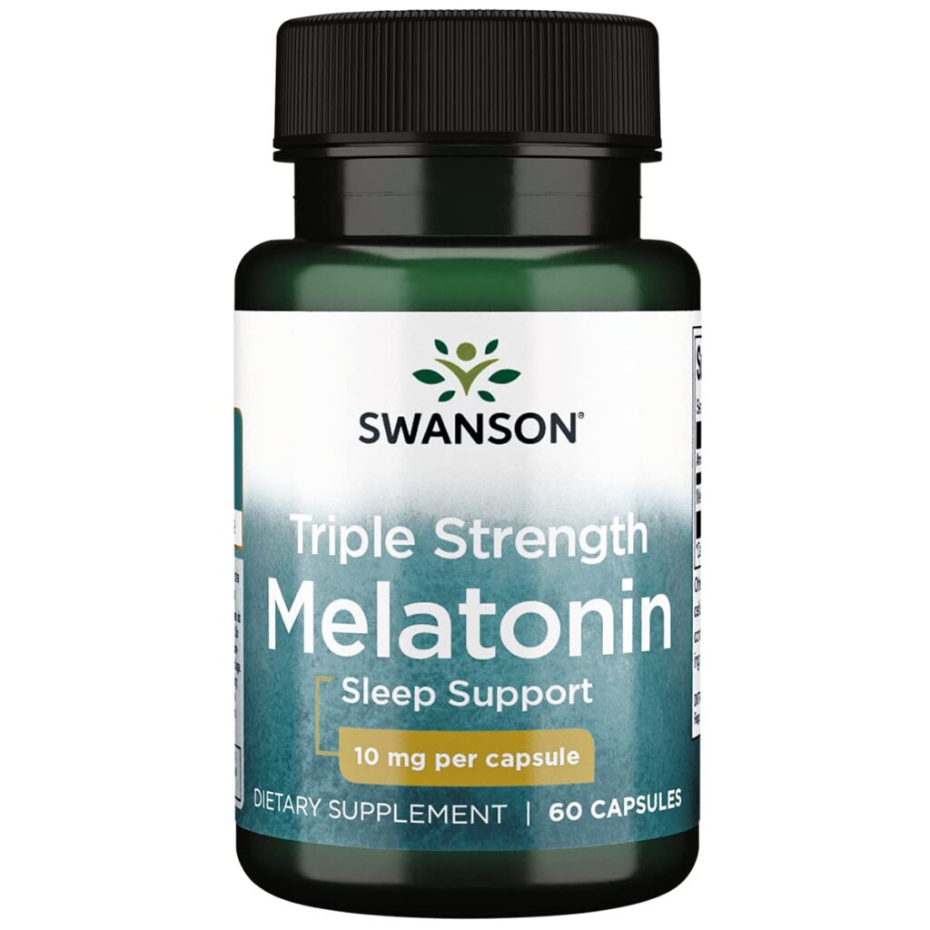 Swanson Triple Strength Melatonin 10 mg kapsule za spavanje.