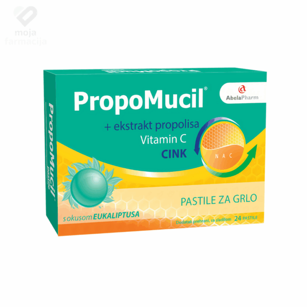 Slika proizvoda ABELA PHARM Propomucil pastile eukaliptus iz online apoteke Moja Farmacija - BIH