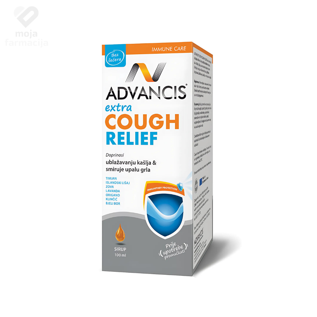 Slika proizvoda Advancis Extra Cough relief sirup 100ml iz online apoteke Moja Farmacija - BIH
