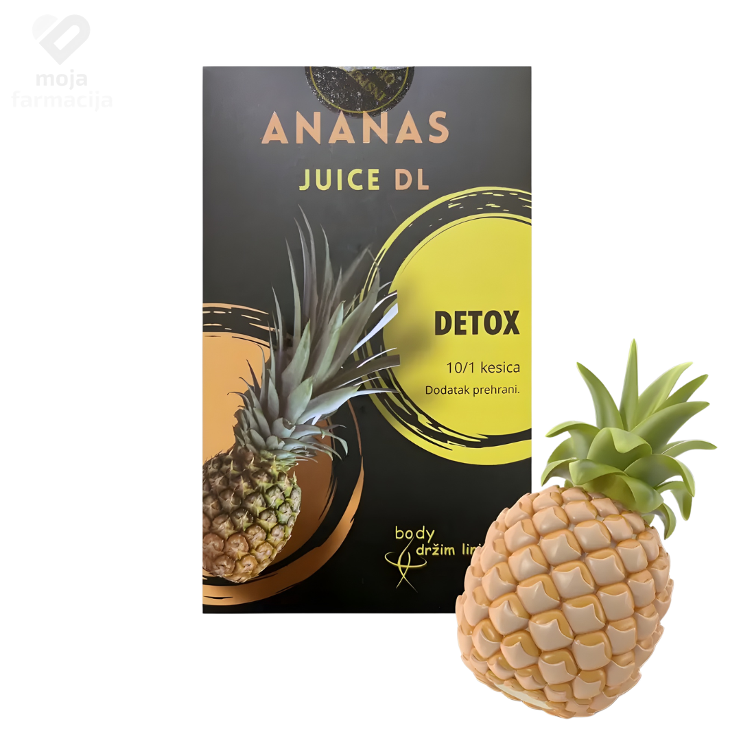 Ananas DL Juice vrećice za mršavljenje sa enzimima papaje i manga