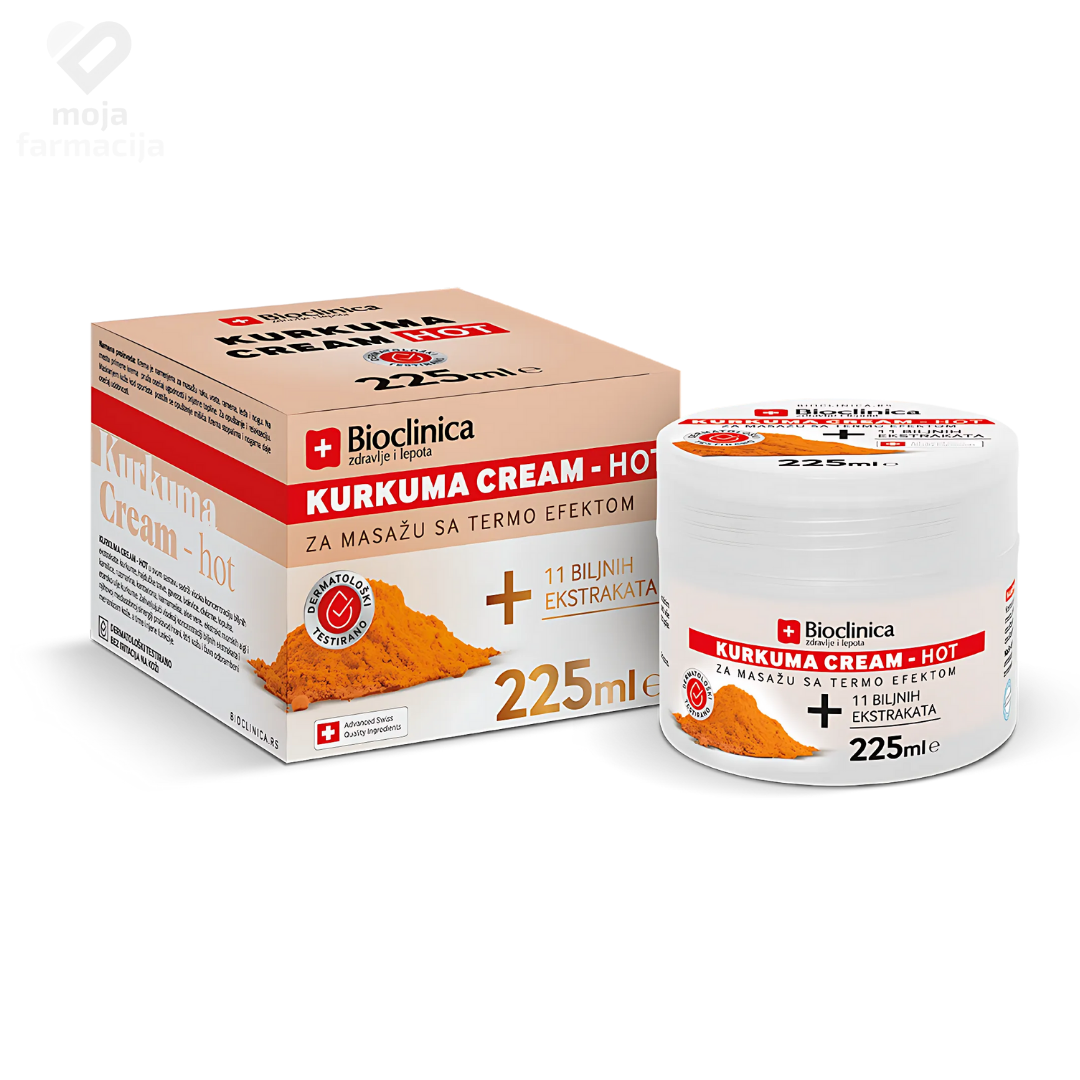 Slika proizvoda BIOCLINICA Kurkuma Hot krema 225ml iz online apoteke Moja Farmacija - BIH