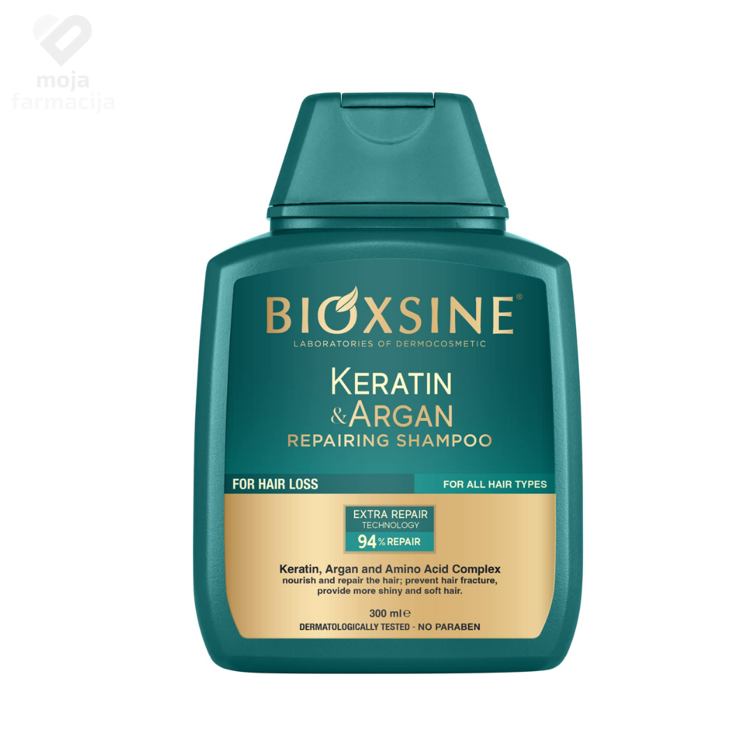 Slika proizvoda BIOXINE Keratin & argan šampon 300ml iz online apoteke Moja Farmacija - BIH