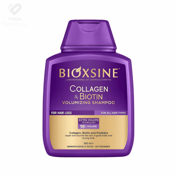 Slika proizvoda BIOXSINE Collagen & Biotin voluminizirajući šampon 300ml iz online apoteke Moja Farmacija - BIH