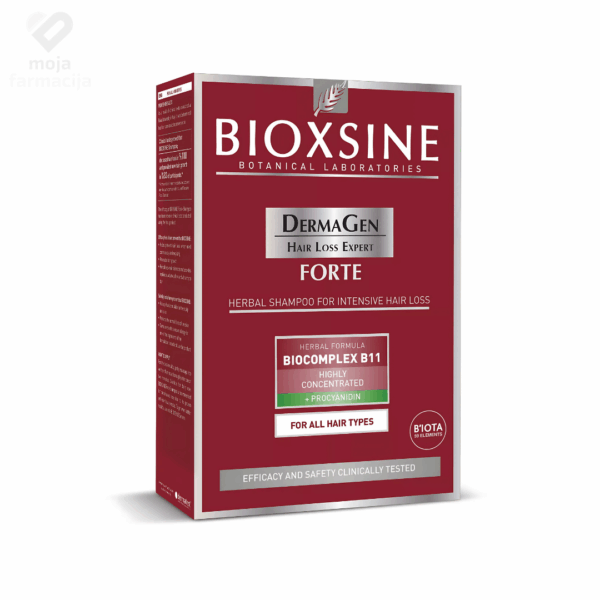 Slika proizvoda BIOXSINE DermaGen Forte šampon protiv intenzivnog opadanja kose 300ml iz online apoteke Moja Farmacija - BIH
