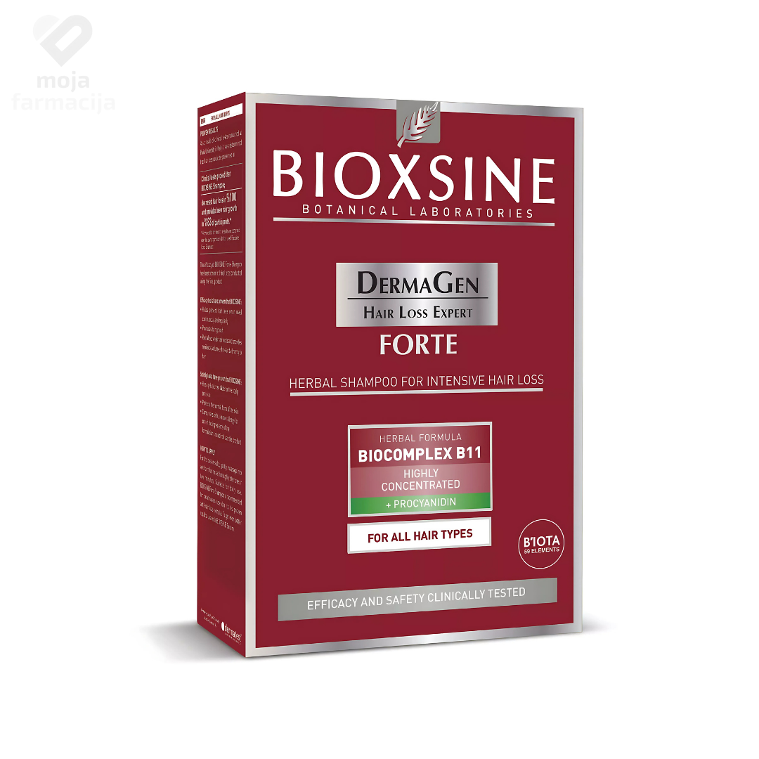 Slika proizvoda BIOXSINE DermaGen Forte šampon protiv intenzivnog opadanja kose 300ml iz online apoteke Moja Farmacija - BIH