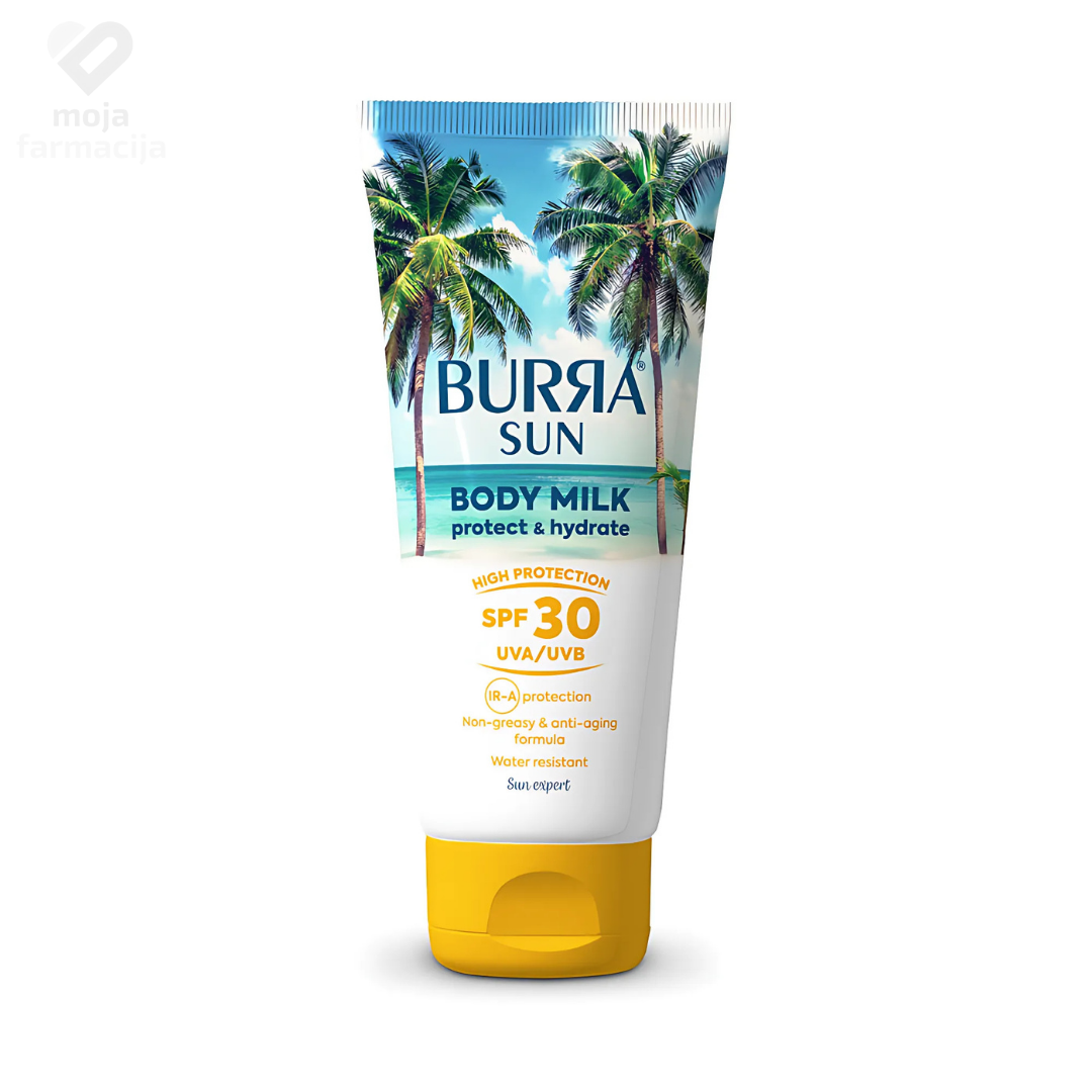 Slika proizvoda BURЯA Sun body milk SPF30 200ml iz online apoteke Moja Farmacija - BIH