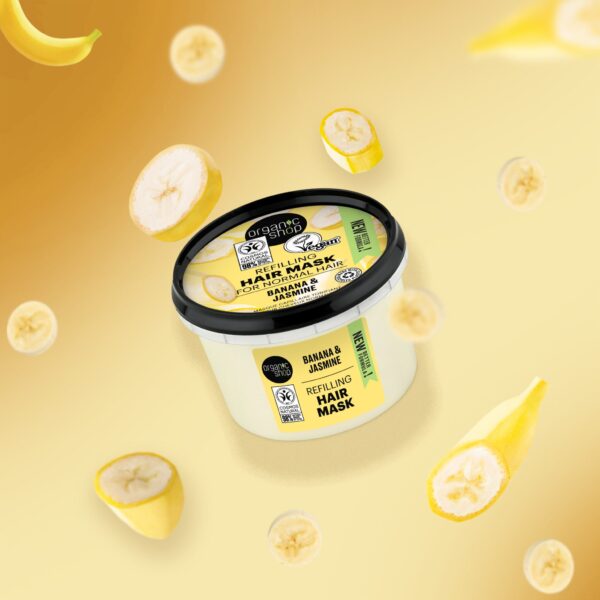 Slika proizvoda ORGANIC SHOP Maska za revitalizaciju kose sa bananom 250ml iz online apoteke Moja Farmacija - BIH