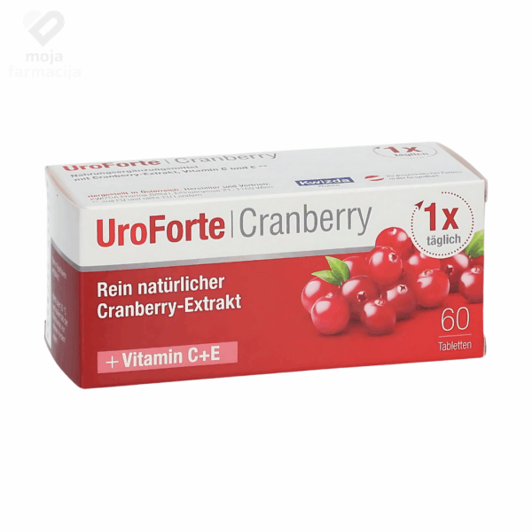 Slika proizvoda Biogelat UroForte Cranberry / brusnica tablete iz online apoteke Moja Farmacija - BIH