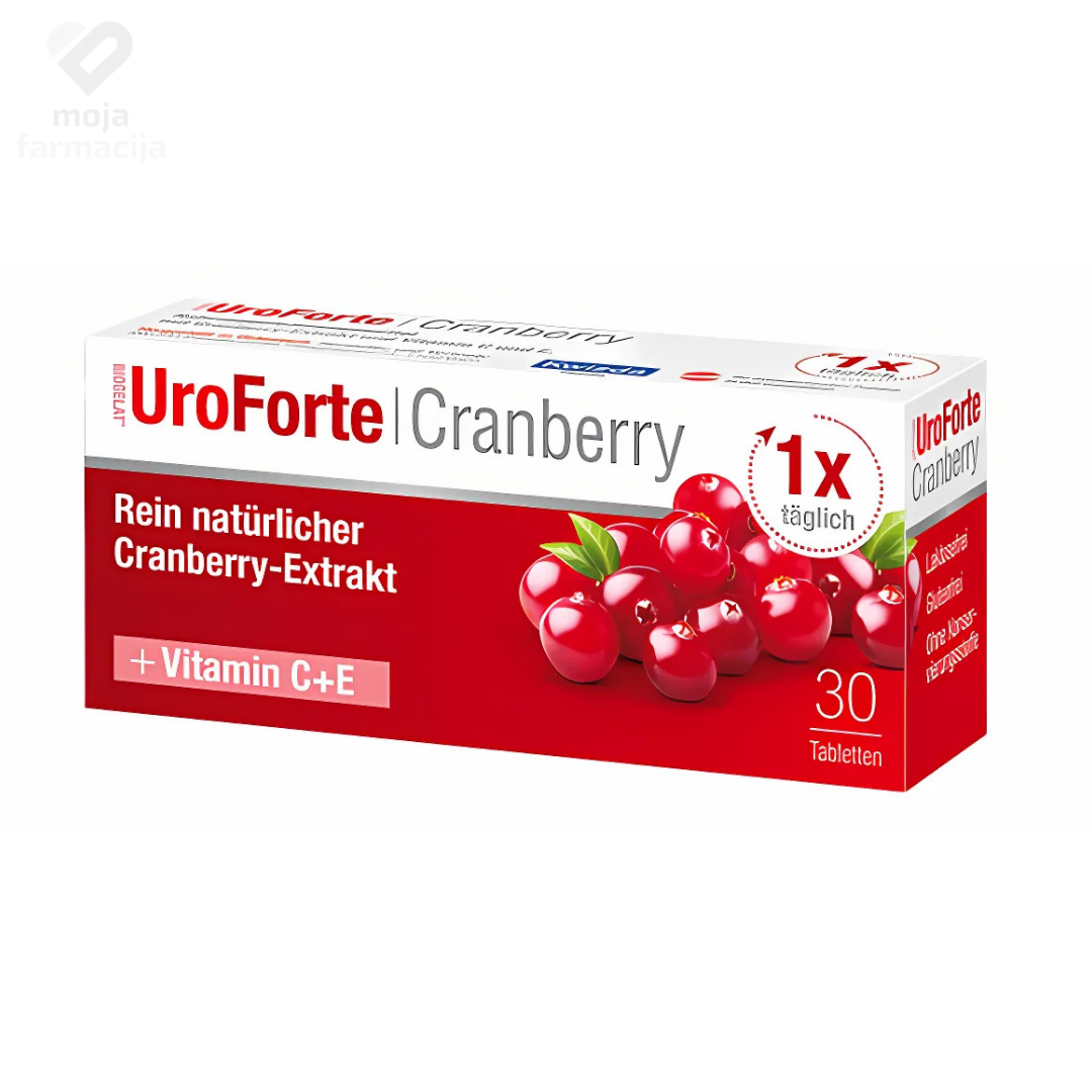 Slika proizvoda Biogelat UroForte Cranberry / brusnica tablete iz online apoteke Moja Farmacija - BIH