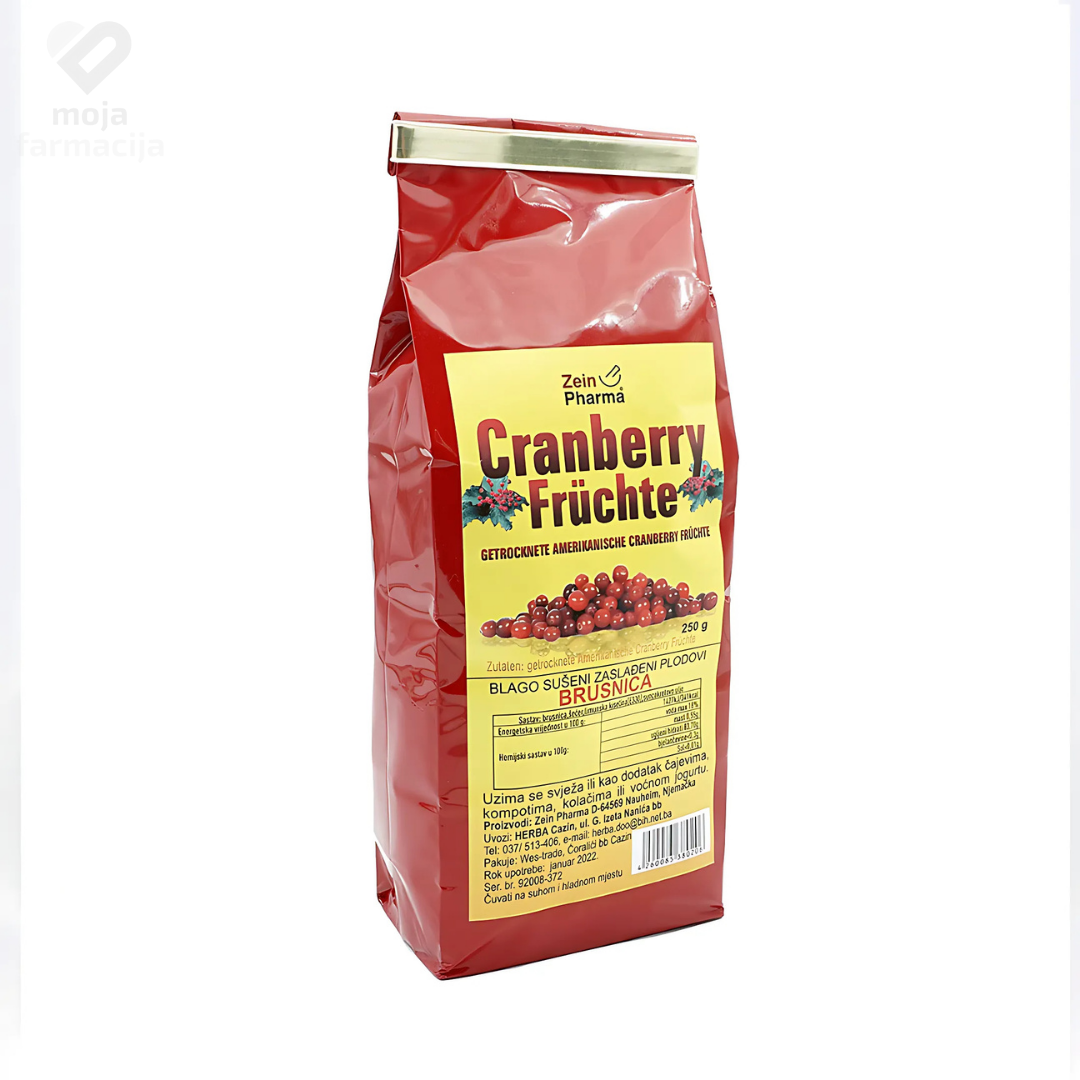 Slika proizvoda ČAJ BRUSNICA PLOD SUŠENI 250g /ZEIN/ iz online apoteke Moja Farmacija - BIH