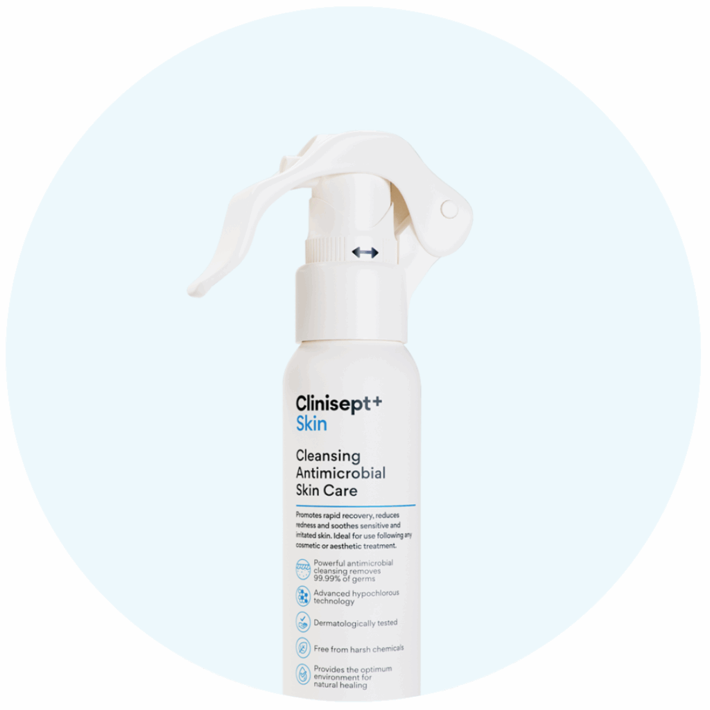 Clinisept+ Skin sprej sa hipoklornom tehnologijom za njegu nakon estetskih zahvata