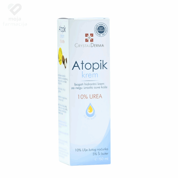 Slika proizvoda CRYSTAL DERMA Atopik krem 10% urea  150ml iz online apoteke Moja Farmacija - BIH