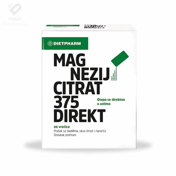 Slika proizvoda DIETPHARM Magnezij citrat 375mg iz online apoteke Moja Farmacija - BIH
