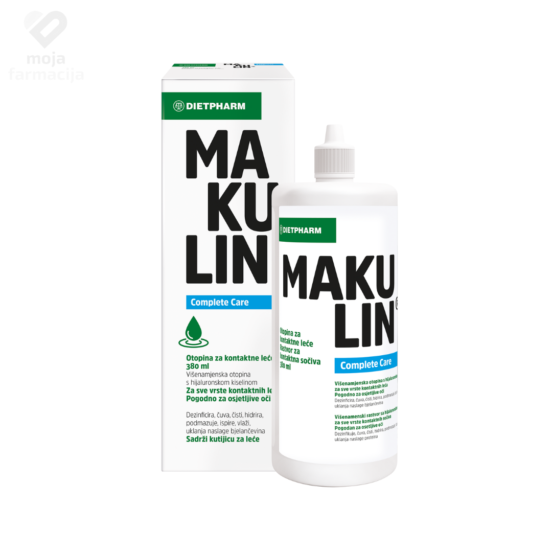 Slika proizvoda DIETPHARM Makulin Complete Care otopina za leće 380ml iz online apoteke Moja Farmacija - BIH