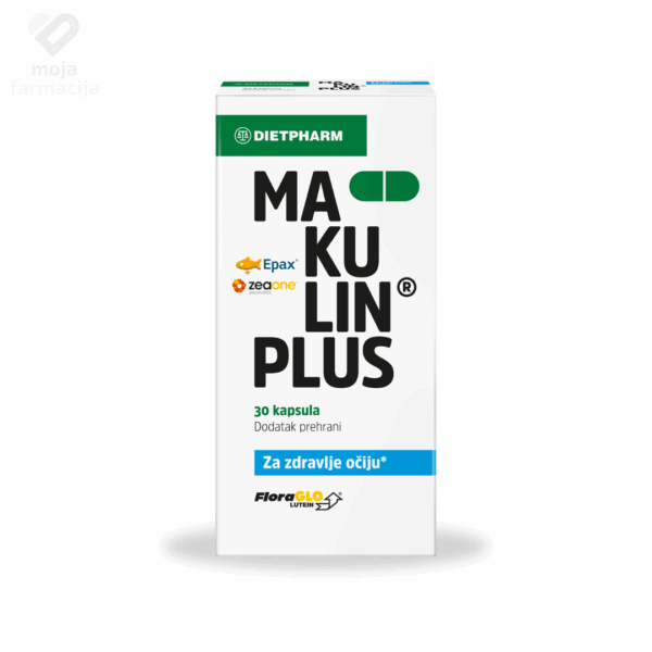 Slika proizvoda DIETPHARM Makulin Plus kapsule iz online apoteke Moja Farmacija - BIH