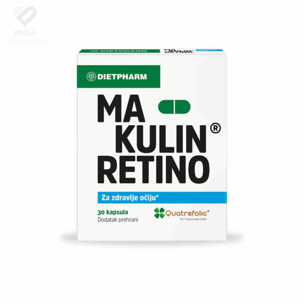 Slika proizvoda DIETPHARM Makulin Retino kapsule iz online apoteke Moja Farmacija - BIH