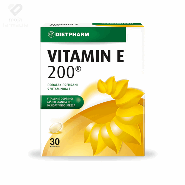 Slika proizvoda DIETPHARM Vitamin E kapsule iz online apoteke Moja Farmacija - BIH