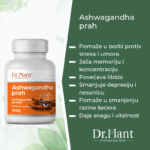 Slika proizvoda DR. PLANT Bio ashwagandha prah 100g iz online apoteke Moja Farmacija - BIH