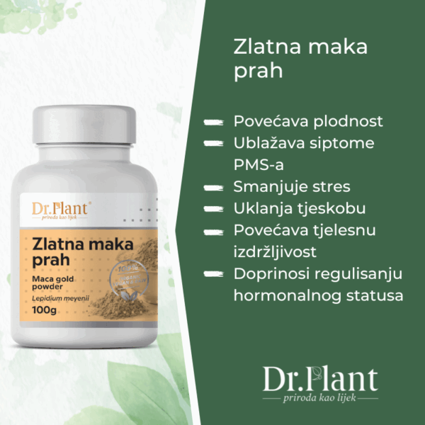 Slika proizvoda DR. PLANT Bio zlatna maka prah 100g iz online apoteke Moja Farmacija - BIH