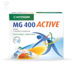 Dietpharm Magnezij 400 ACTIVE granule u vrećicama – brza primjena bez vode za mišiće i energiju.