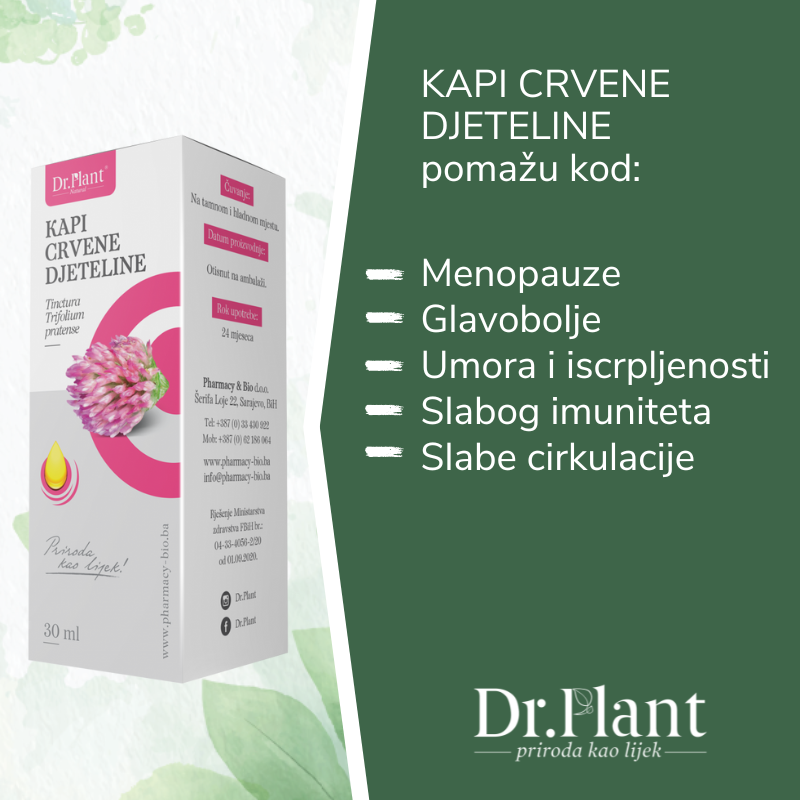 Slika proizvoda Dr.PLANT Kapi crvene djeteline 30ml iz online apoteke Moja Farmacija - BIH