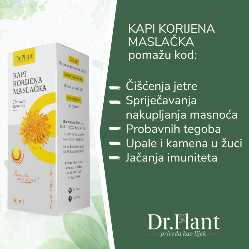 Slika proizvoda Dr.PLANT Kapi korijena maslačka 30ml iz online apoteke Moja Farmacija - BIH