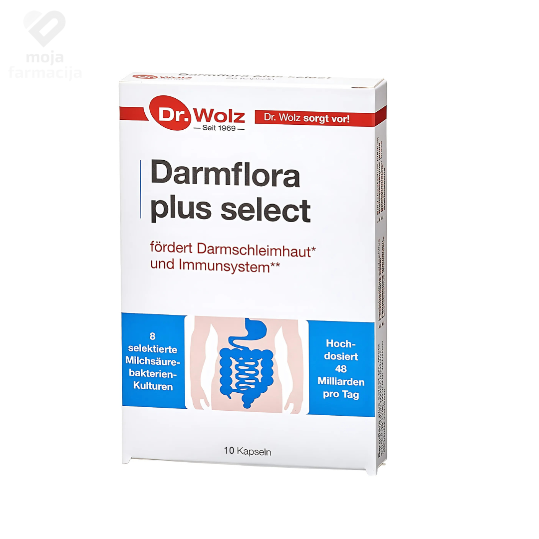 Slika proizvoda Dr.WOLZ Darmflora plus select 10 kapsula iz online apoteke Moja Farmacija - BIH