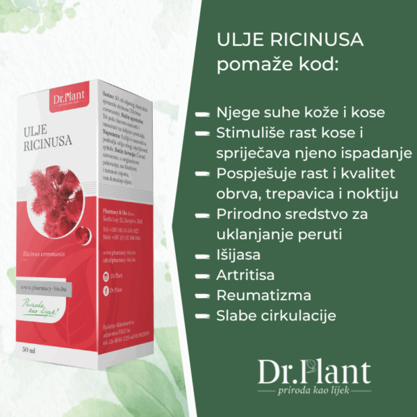 Slika proizvoda Dr. PLANT Ulje ricinusa iz online apoteke Moja Farmacija - BIH