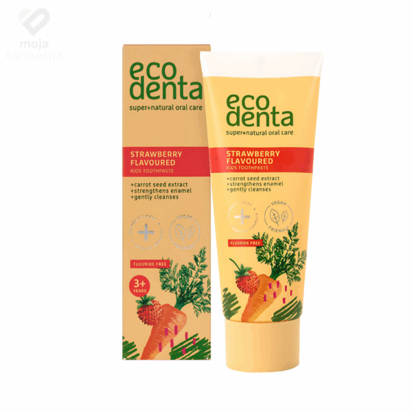 ECODENTA Dječja pasta za zube sa okusom jagode 75ml
