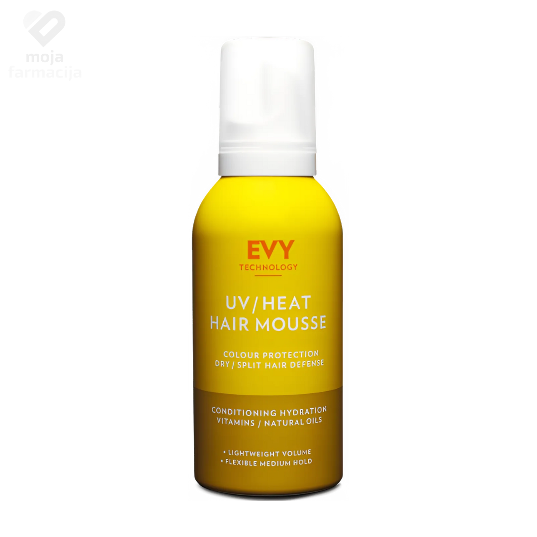 Slika proizvoda EVY UV/Heat Hair Mousse pjena za zaštitu kose od sunca 150ml iz online apoteke Moja Farmacija - BIH