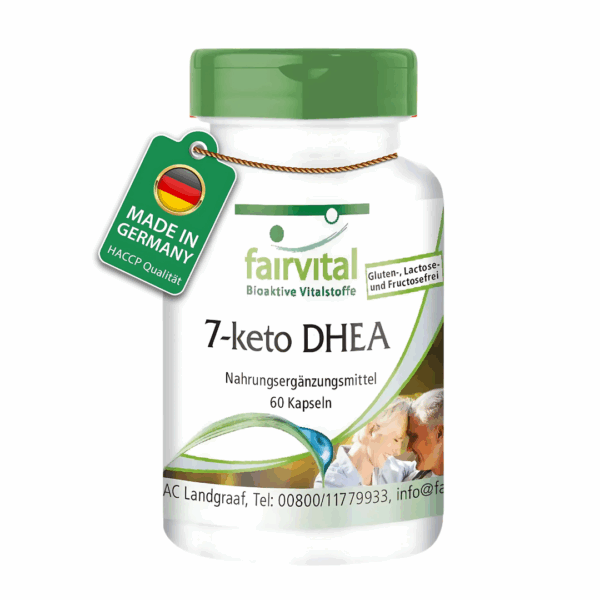 Slika proizvoda FAIRVITAL 7-keto DHEA 100 mg iz online apoteke Moja Farmacija - BIH