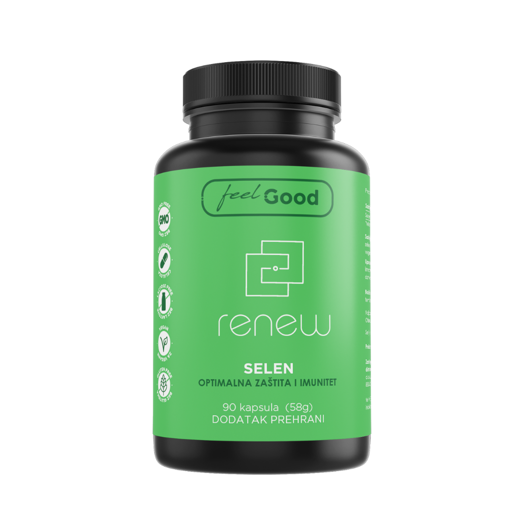 Slika proizvoda FEEL GOOD Renew Selen 100mcg 90 kapsula iz online apoteke Moja Farmacija - BIH