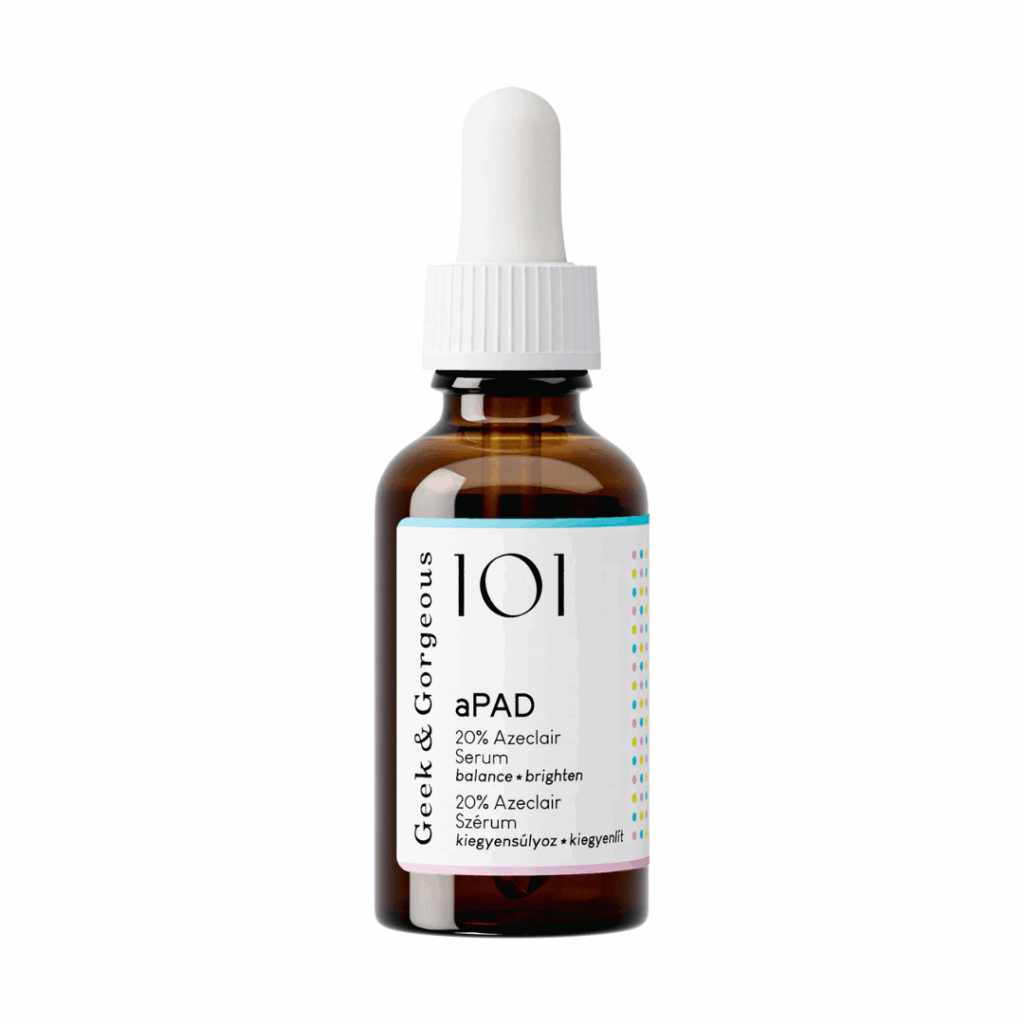 Geek & Gorgeous aPAD serum sa derivatom azelaične kiseline za lice bez crvenila i mrlja.