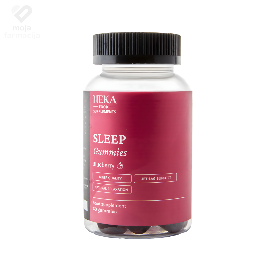 HEKA Sleep Support gumene bombone s melatoninom i kamilicom.