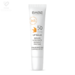 LABORATORIOS BABÉ Lip Balm SPF 50 u tubici za regeneraciju i visoku zaštitu usana.