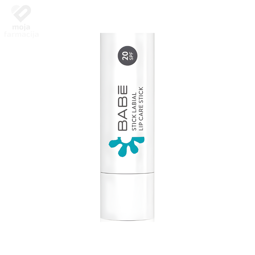 LABORATORIOS BABÉ Lip Care Stick SPF 20 u praktičnom pakovanju za svakodnevnu upotrebu.
