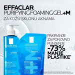 Slika proizvoda LA ROCHE-POSAY Effaclar pjenušavi gel 400ml+ refill 400ml -50% iz online apoteke Moja Farmacija - BIH