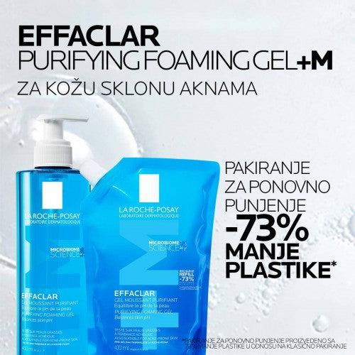 Slika proizvoda LA ROCHE-POSAY Effaclar pjenušavi gel 400ml+ refill 400ml -50% iz online apoteke Moja Farmacija - BIH