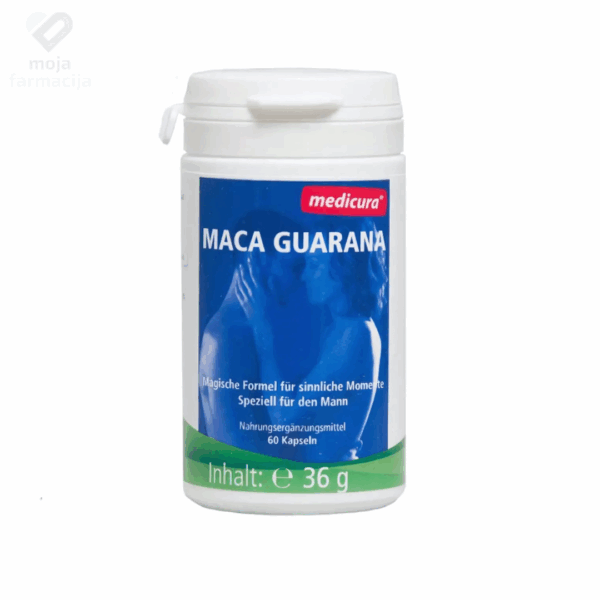 Slika proizvoda MEDICURA Maca Guarana 60 kapsula iz online apoteke Moja Farmacija - BIH