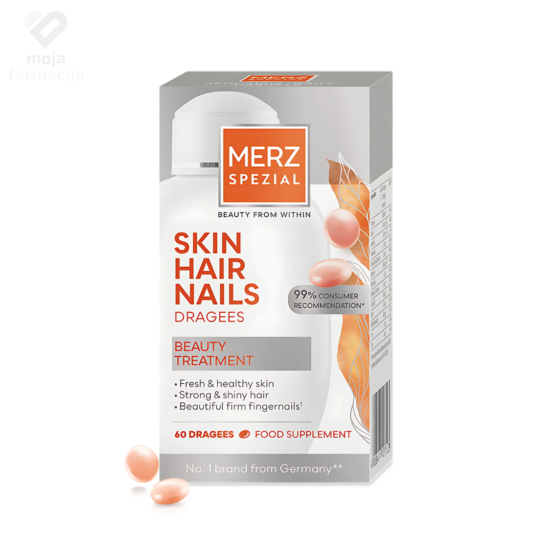 Slika proizvoda MERZ Spezial dražeje za kožu, kosu i nokte iz online apoteke Moja Farmacija - BIH