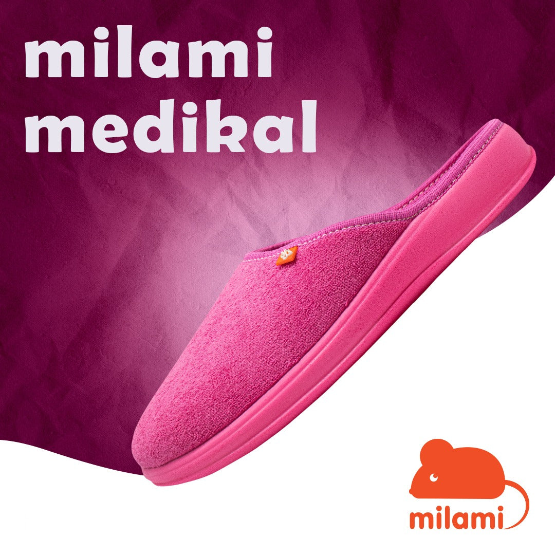 Slika proizvoda MILAMI Medical kućne papuče roze iz online apoteke Moja Farmacija - BIH