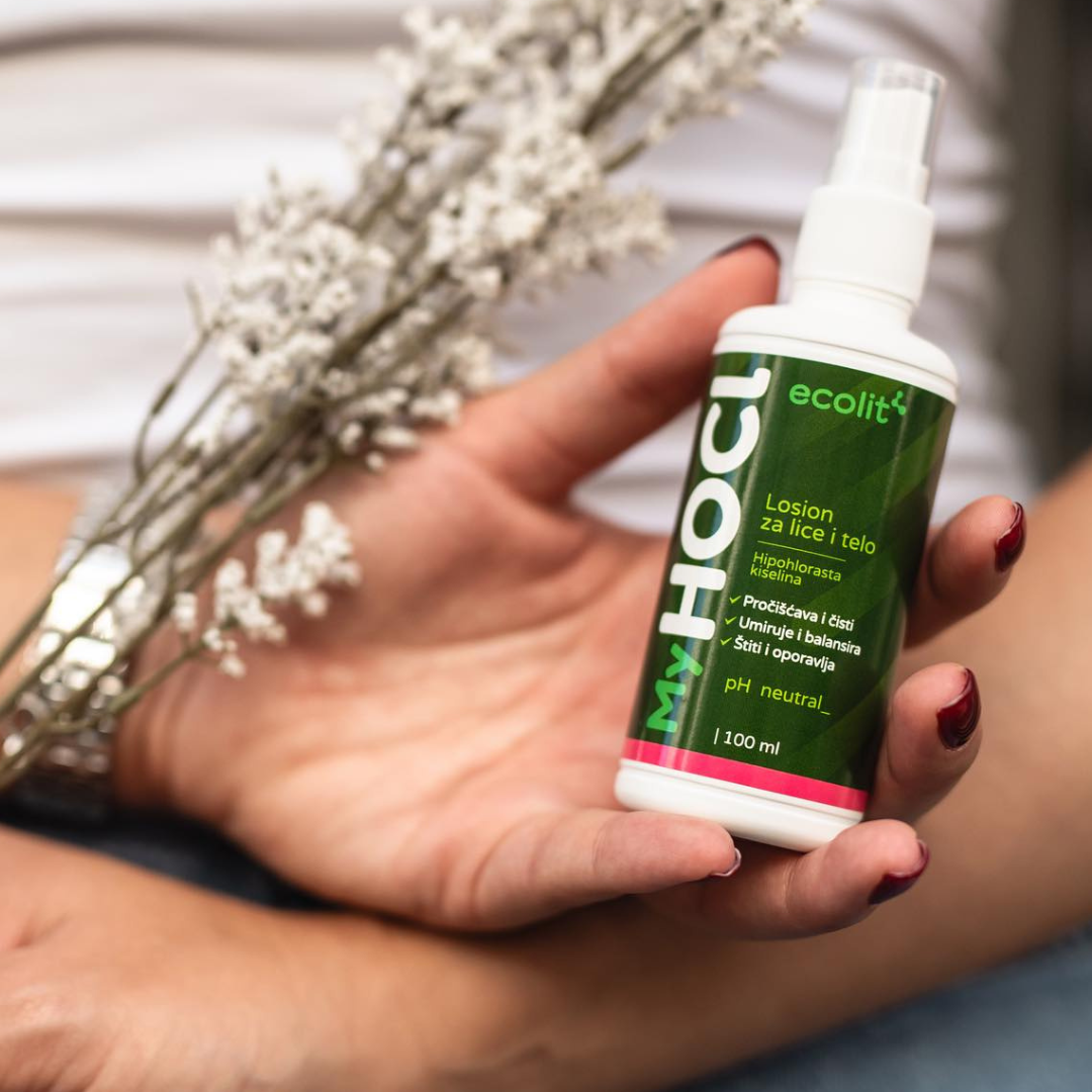 Slika proizvoda MYHOCl Losion za lice i tijelo sprej 100ml iz online apoteke Moja Farmacija - BIH