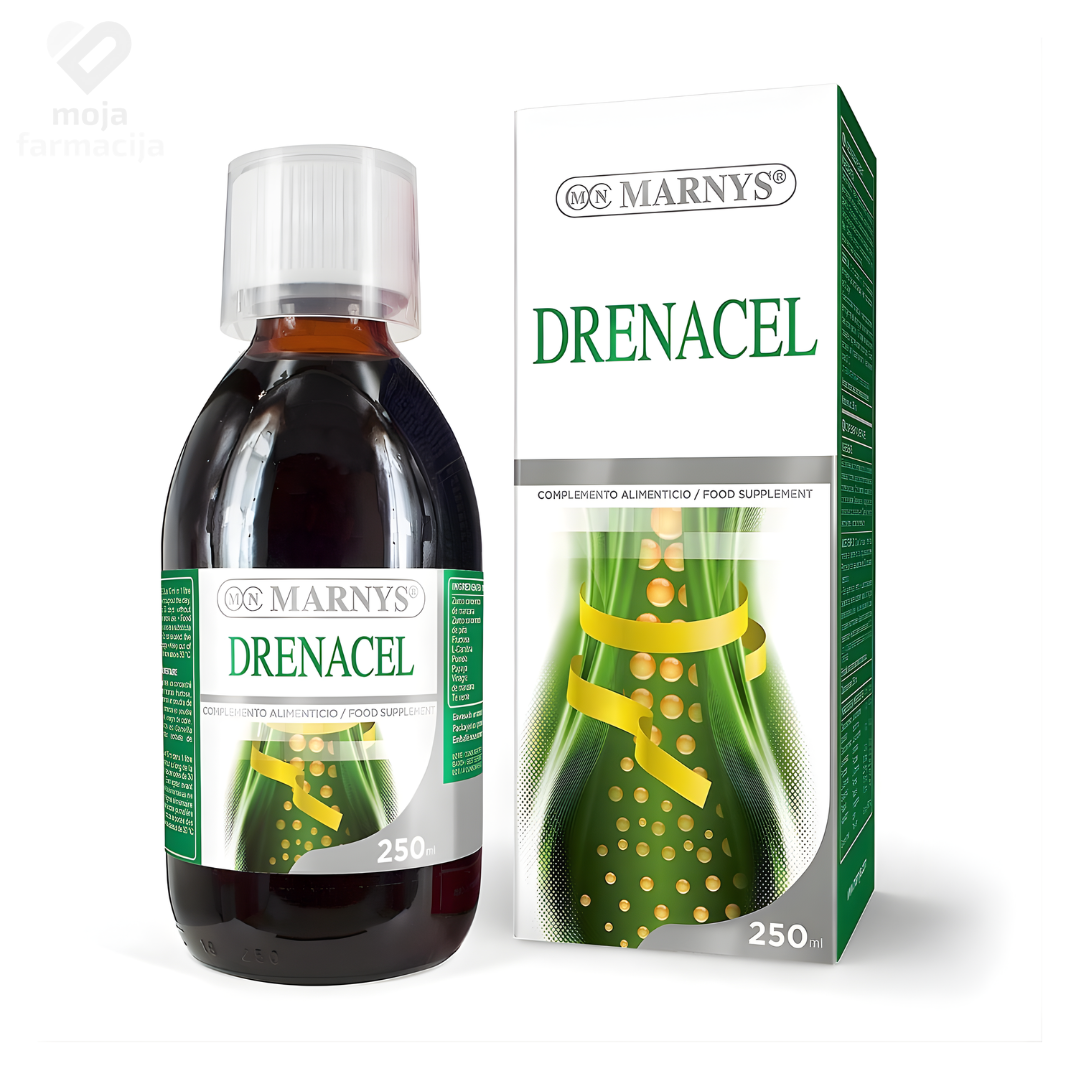 Marnys Drenacel tečni suplement sa L-karnitinom i zelenim čajem za topljenje masnih naslaga 250ml