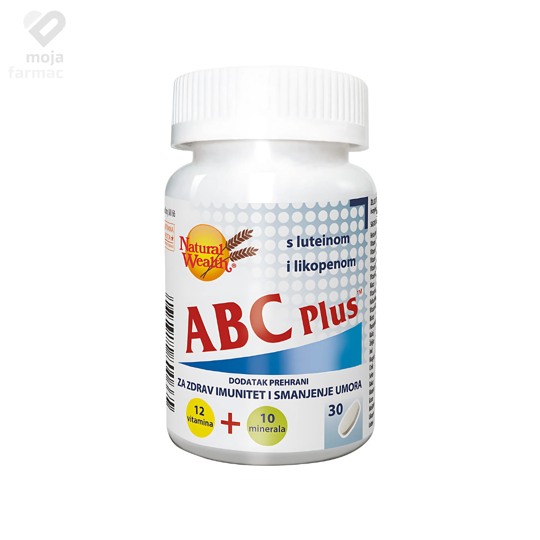 Slika proizvoda NATURAL WEALTH ABC plus 30 tableta iz online apoteke Moja Farmacija - BIH