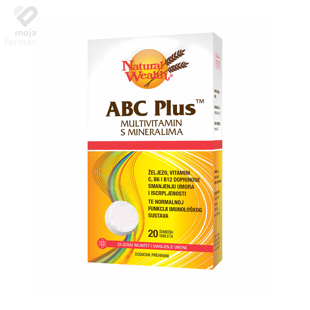 Slika proizvoda NATURAL WEALTH ABC plus efervete/šumeće tablete iz online apoteke Moja Farmacija - BIH