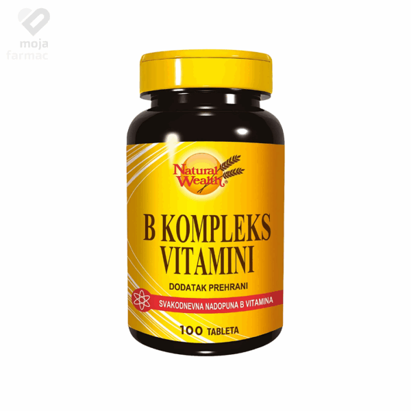 Slika proizvoda NATURAL WEALTH B kompleks vitamini iz online apoteke Moja Farmacija - BIH
