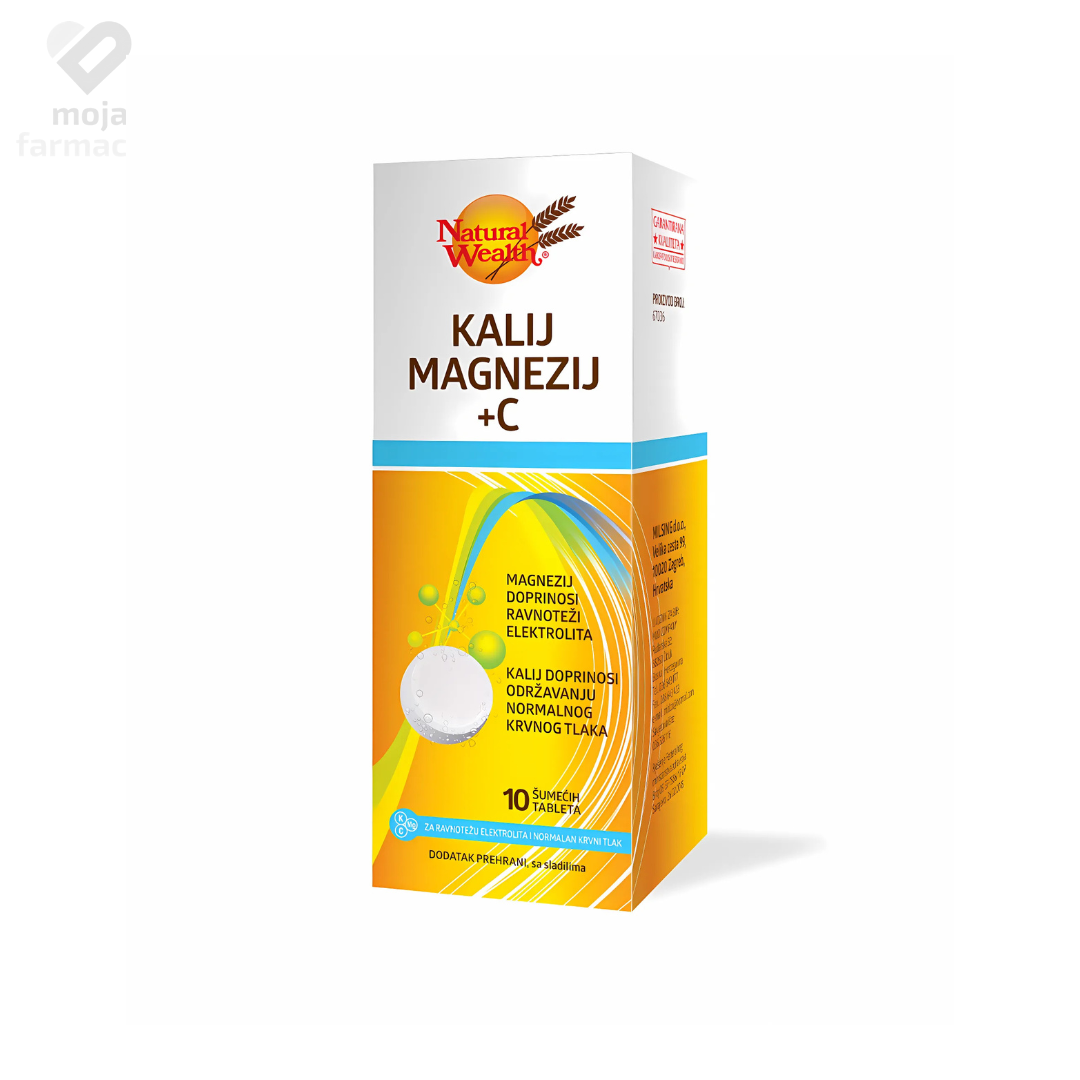 Slika proizvoda NATURAL WEALTH Kalij+Magnezij+Vitamin C iz online apoteke Moja Farmacija - BIH