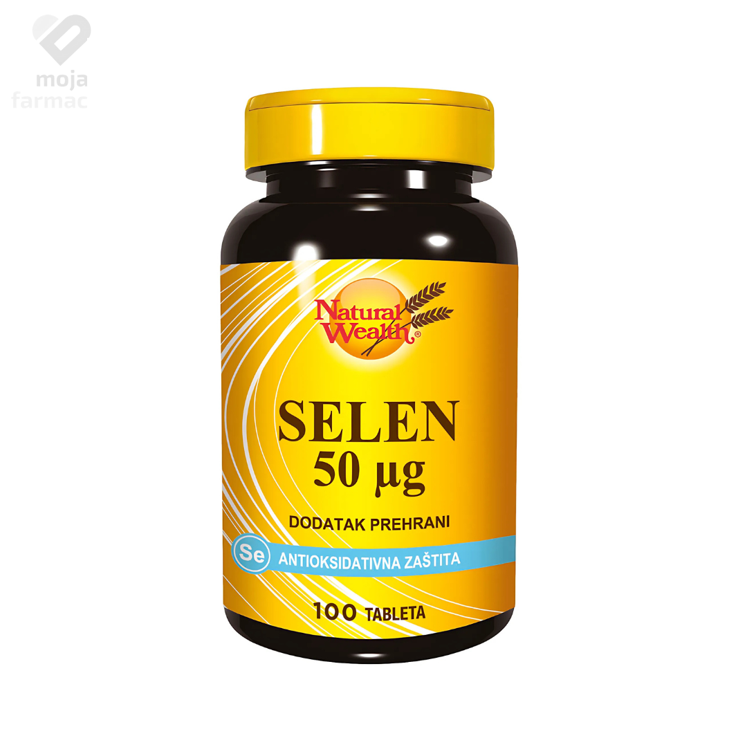Slika proizvoda NATURAL WEALTH Selen 50mcg iz online apoteke Moja Farmacija - BIH