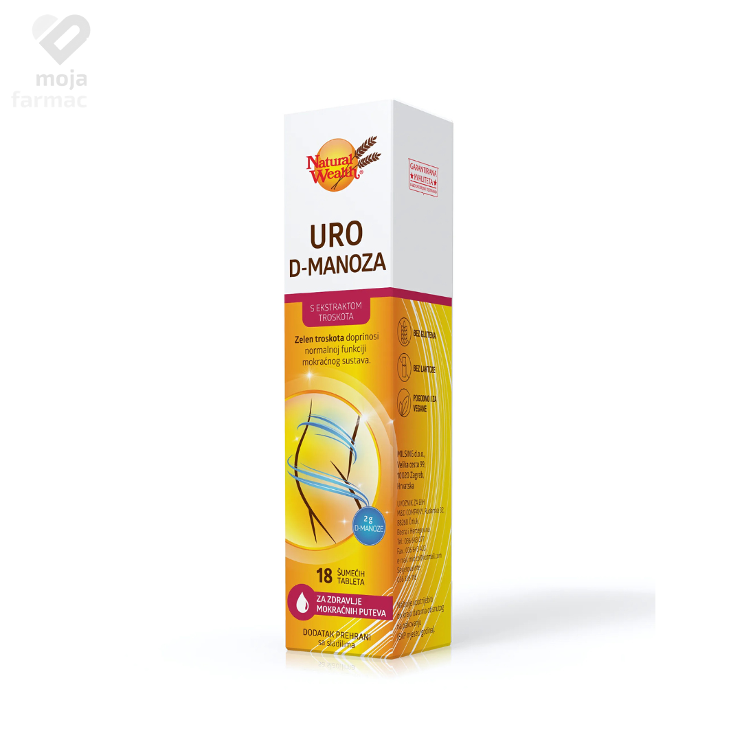 Slika proizvoda NATURAL WEALTH Uro D-manoza iz online apoteke Moja Farmacija - BIH