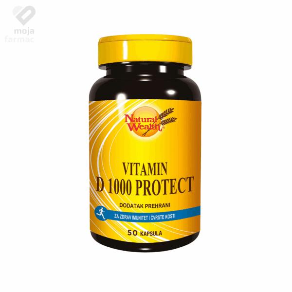 Slika proizvoda NATURAL WEALTH Vitamin D 1000 IU iz online apoteke Moja Farmacija - BIH